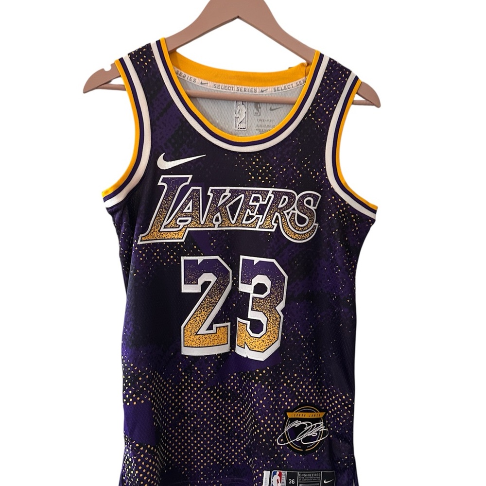 Nike Lakers Purple and Gold #23 Jersey
